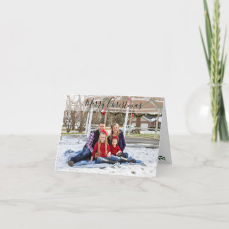 Personalised Family Photo Christmas Holiday Card