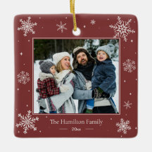 Personalised Family Photo Christmas Ornament