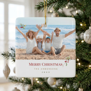Personalised Family Photo Christmas Ornament