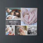 Personalised, Family Photo Collage, Chalkboard Tapestry<br><div class="desc">Select your favourite family,  baby,  styled,  pet photos to be featured on this tapestry. A unique way to capture memories. Give it as a gift or create it for your home.</div>