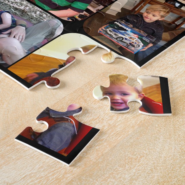 Personalised Family Photo Collage Jigsaw Puzzle (Side)