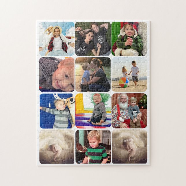 Personalised Family Photo Collage Jigsaw Puzzle (Vertical)