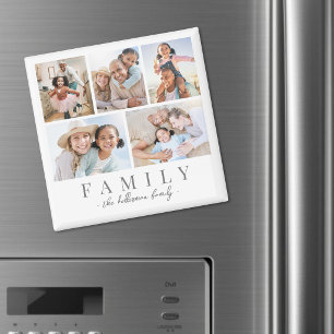 Personalised Family Photo Collage Magnet