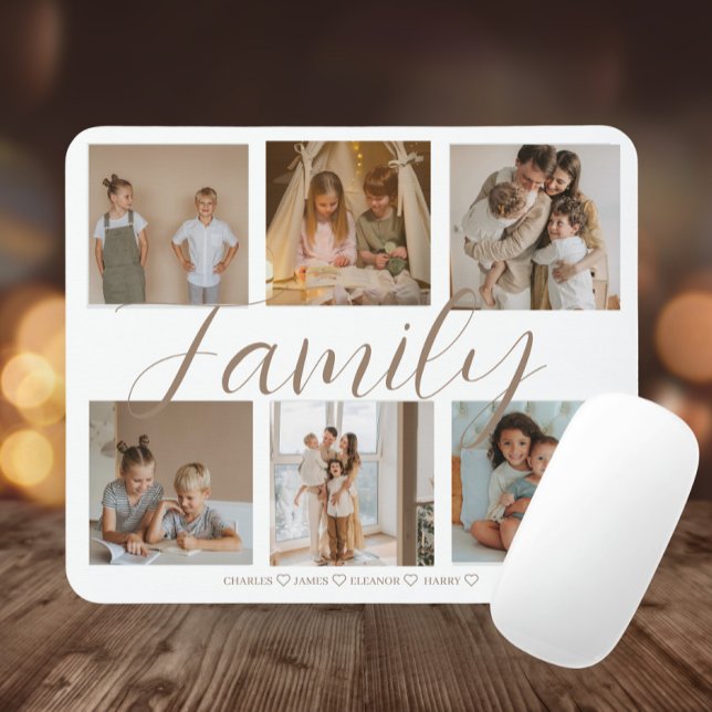 Personalised Family Photo Collage  Mouse Mat (Creator Uploaded)