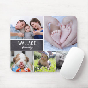 Personalised Family photo collage Mouse Mat