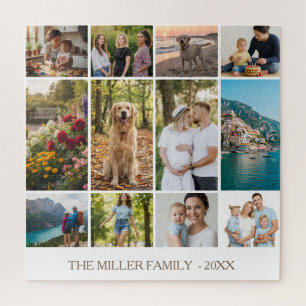 Personalised Family Photo Collage Puzzle 12 Photos