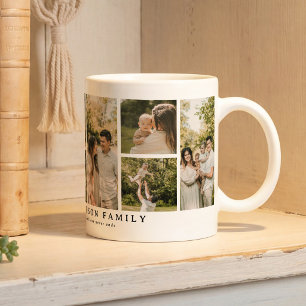 Personalised Family Photo Collage & Text Gift Coffee Mug