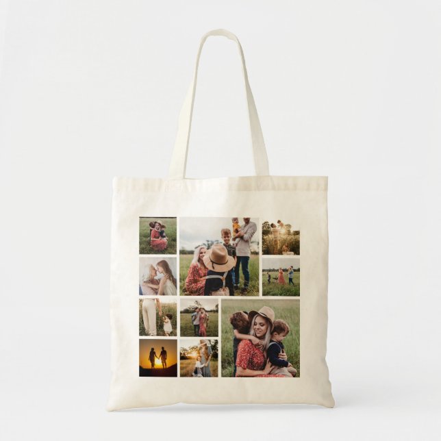 Personalised Family Photo Collage Tote Bag (Front)
