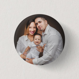 Personalised Family Photo Custom 3 Cm Round Badge