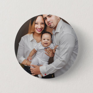 Personalised Family Photo Custom 6 Cm Round Badge