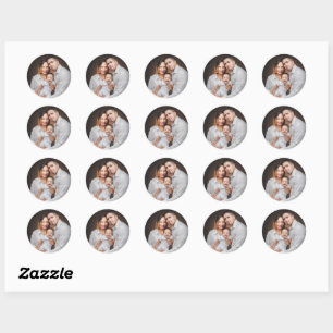 Personalised Family Photo Custom Classic Round Sticker