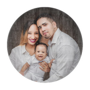 Personalised Family Photo Custom  Cutting Board