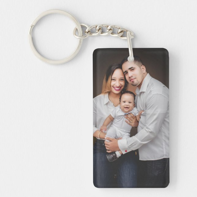 Personalised Family Photo Custom   Key Ring (Front)