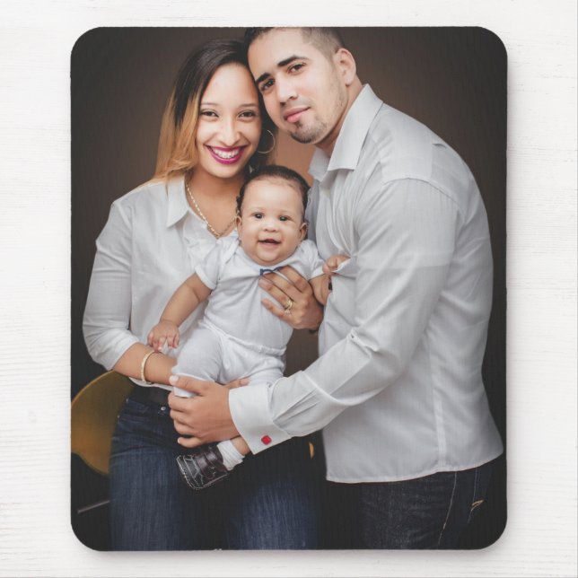 Personalised Family Photo Custom Mouse Mat (Front)