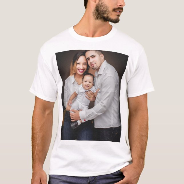 Personalised Family Photo Custom T-Shirt (Front)