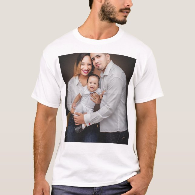 Personalised Family Photo Custom T-Shirt (Front)