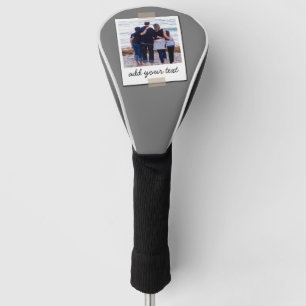 Personalised Family Photo & Custom Text Golf Head Cover
