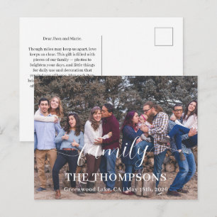 Personalised Family Photo Favours Keepsake Gifts Invitation Postcard