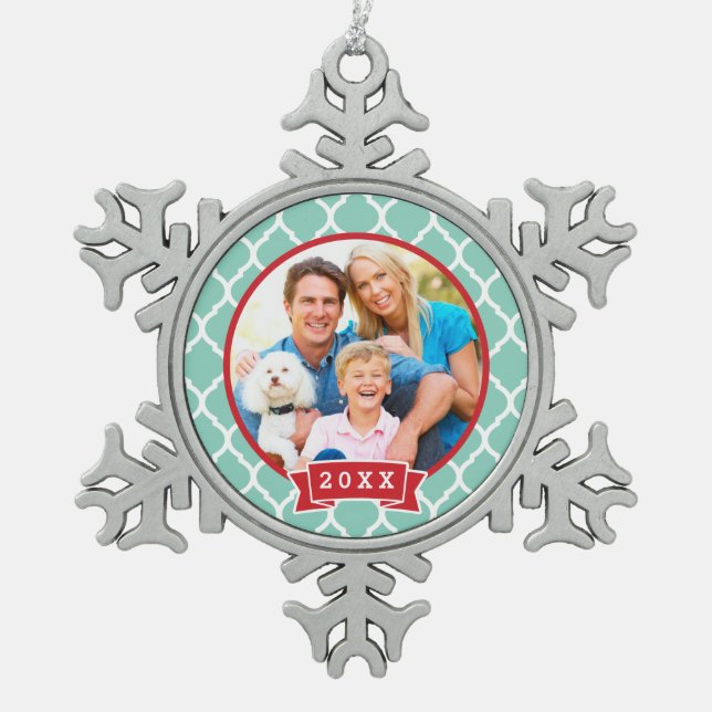 Personalised Family Photo Keepsake Ornament (Front)