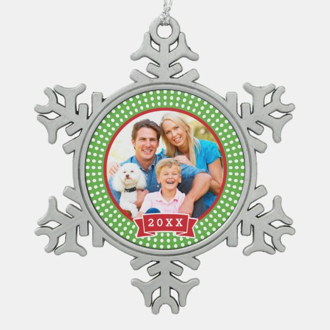 Personalised Family Photo Keepsake Ornament (Front)