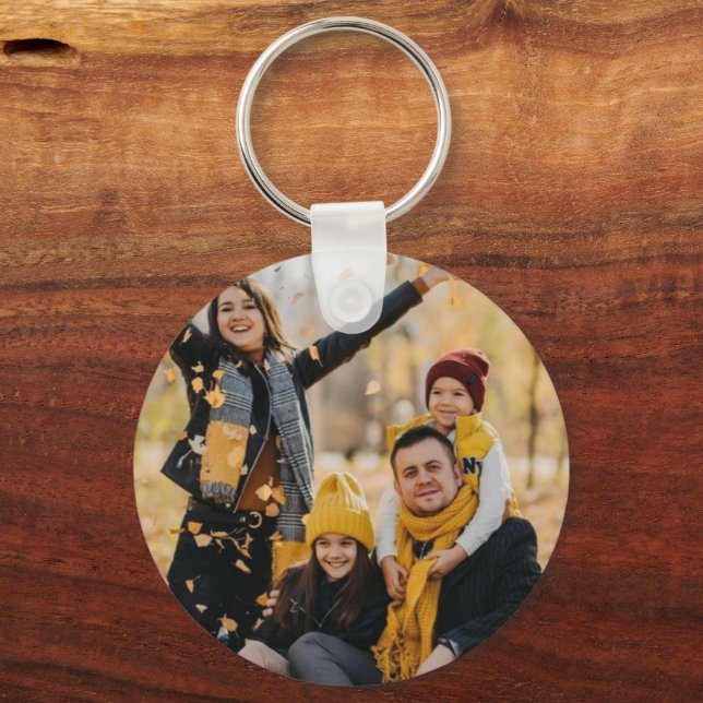 Personalised Family Photo Keychain (Front)