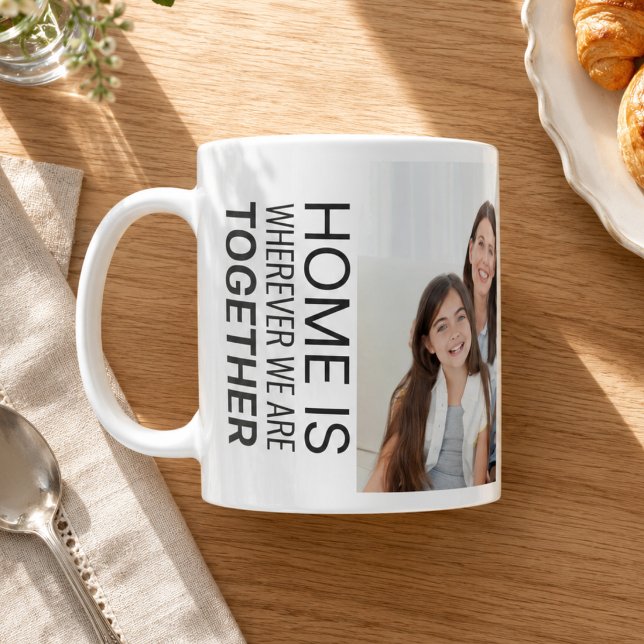 Personalised Family Photo Mug (Gift your favorite family member this modern one photo coffee mug. Complete with quote. )