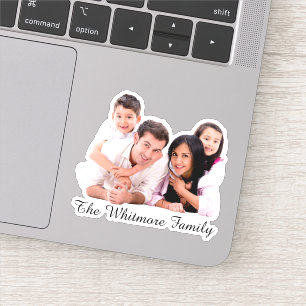 Personalised Family Photo & Name Waterproof Decal