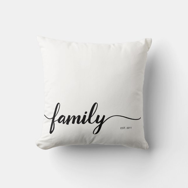 Personalised FAMILY photo pillow (Front)