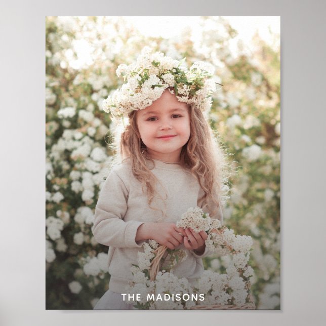 Personalised Family Photo Poster (Front)