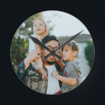 Personalised Family Photo Round Clock<br><div class="desc">Personalised Family Photo Round Clock</div>
