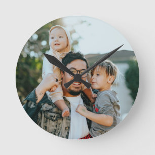 Personalised Family Photo Round Clock