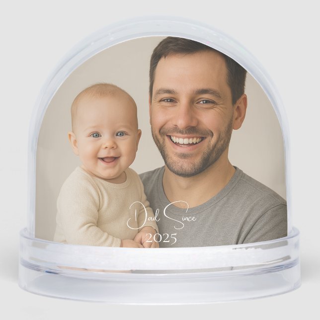 Personalised Family Photo Snow Globe (Front)