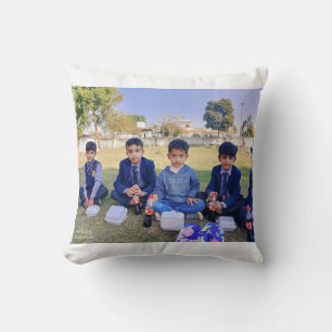 Personalised Family Photo Throw Pillows - two side