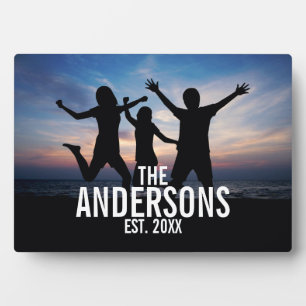 Personalised Family Photo with Family Name Plaque