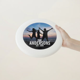 Personalised Family Photo with Family Name Wham-O Frisbee