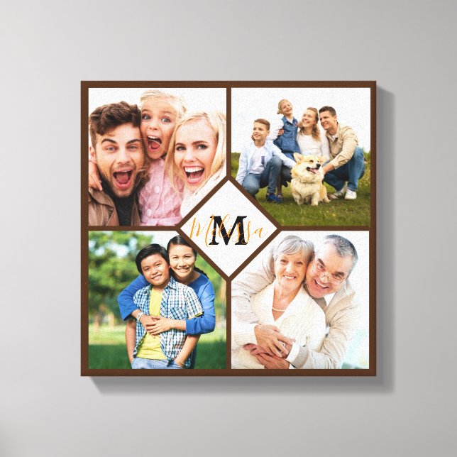 Personalised family photos  canvas print (Front)