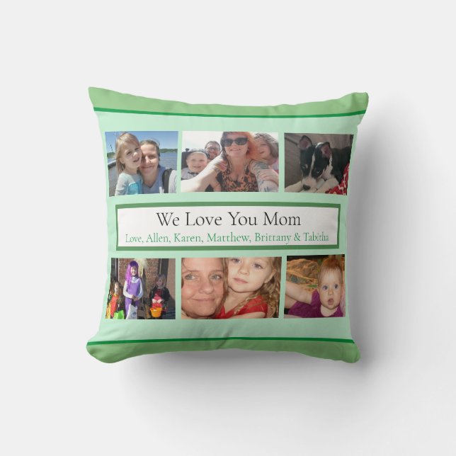 Personalised Family Photos   Cushion (Front)