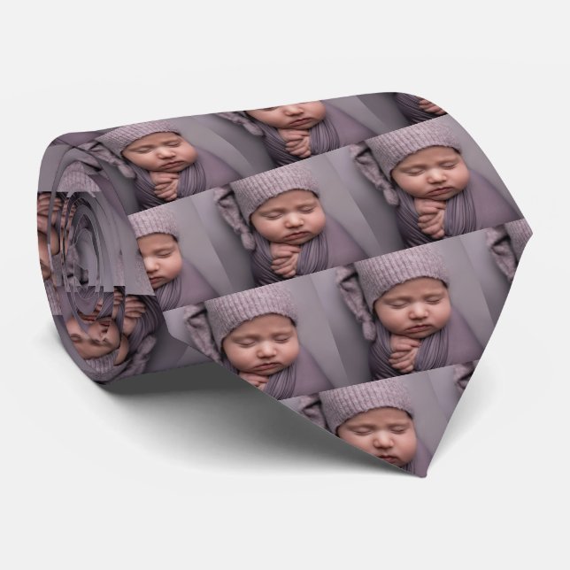 Personalised Family Photos Custom Create your own Tie (Rolled)