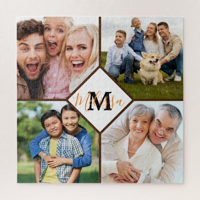 Personalised family photos  jigsaw puzzle (Vertical)