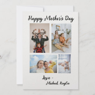 Personalised Family Photos Mother's Day Card