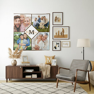Personalised family photos tapestry