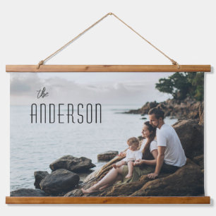 Personalised family picture photo print poster hanging tapestry