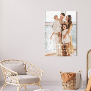 Personalised Family Portrait Canvas Print
