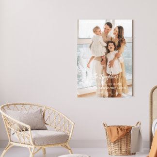 Personalised Family Portrait Canvas Print