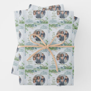 Personalised Family Portrait Wrapping Paper Sheet