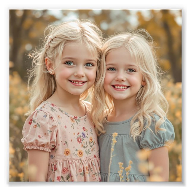 Personalised Family Premium Satin Photo Print (Front)