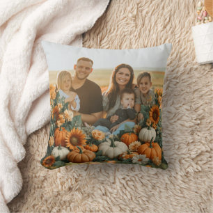 Personalised Family Pumpkin Fall Design Cushion