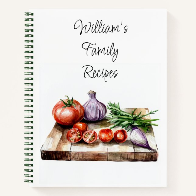 Personalised Family Recipe Book (Front)