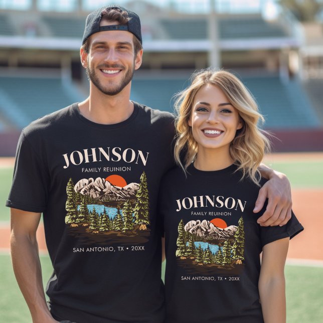 Personalised Family Reunion Camping Trip Matching T-Shirt (Creator Uploaded)