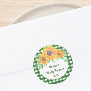 Personalised Family Reunion Classic Round Sticker